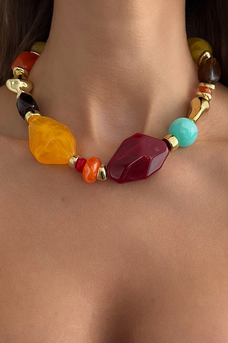 Bold Bead Statement Necklace