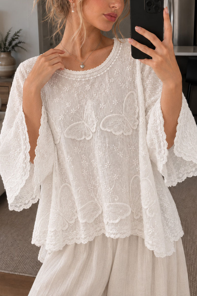 Butterfly Flutter Sleeve Cover-Up