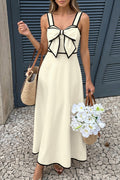 Bow Accent Casual Dress