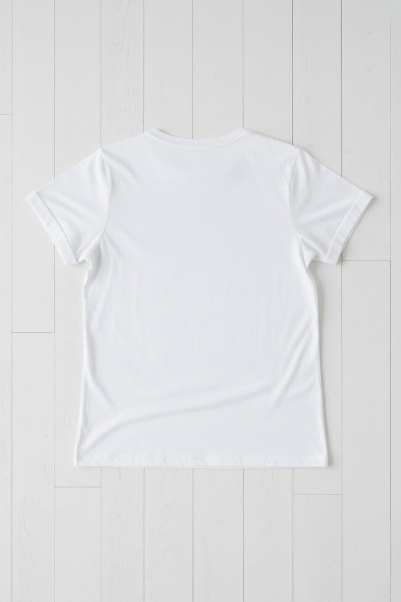 Blush Butterfly Embroidered T-Shirt