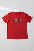 Be Mine Floral Text T-Shirt