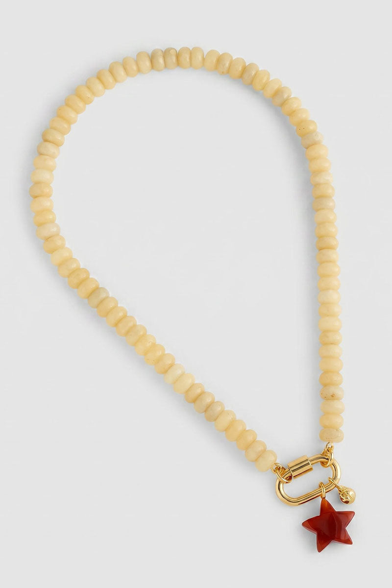 Beaded Charm Drop Necklace