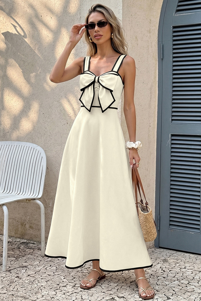Bow Accent Casual Dress
