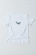 Blue Whale Embroidered T-Shirt