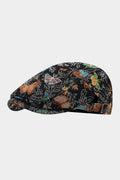Butterfly Print Structured Flat Cap