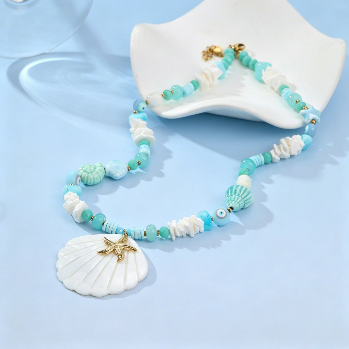 Beaded Pendant Necklace