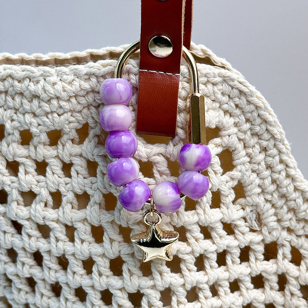 Beaded Charm Keychain