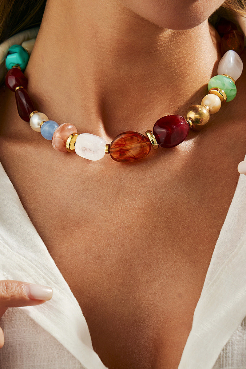 Bold Bead Statement Necklace