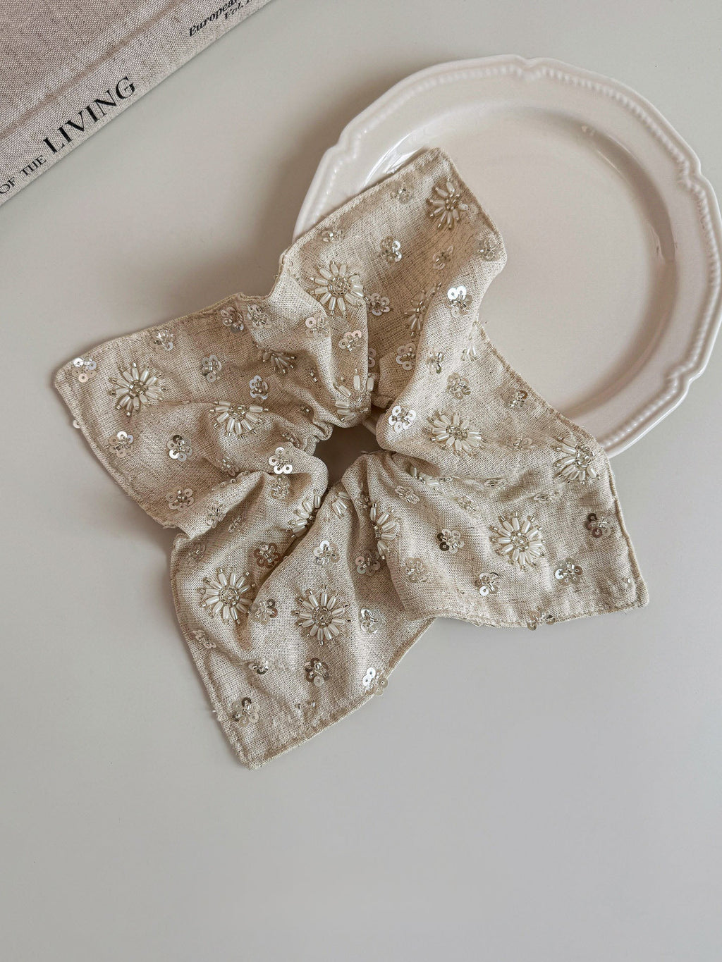 Beaded Scrunchie