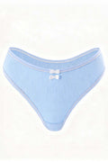 Bow Accent Ribbed  Panties