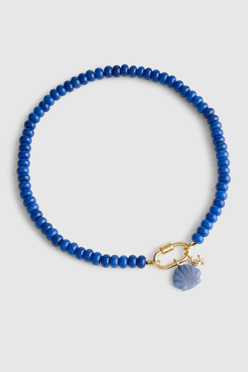 Beaded Charm Drop Necklace