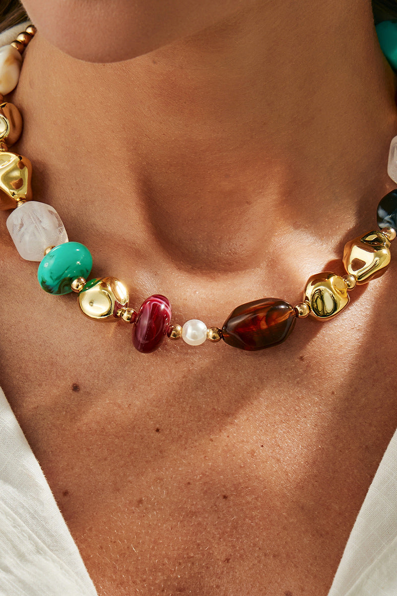 Bold Bead Statement Necklace