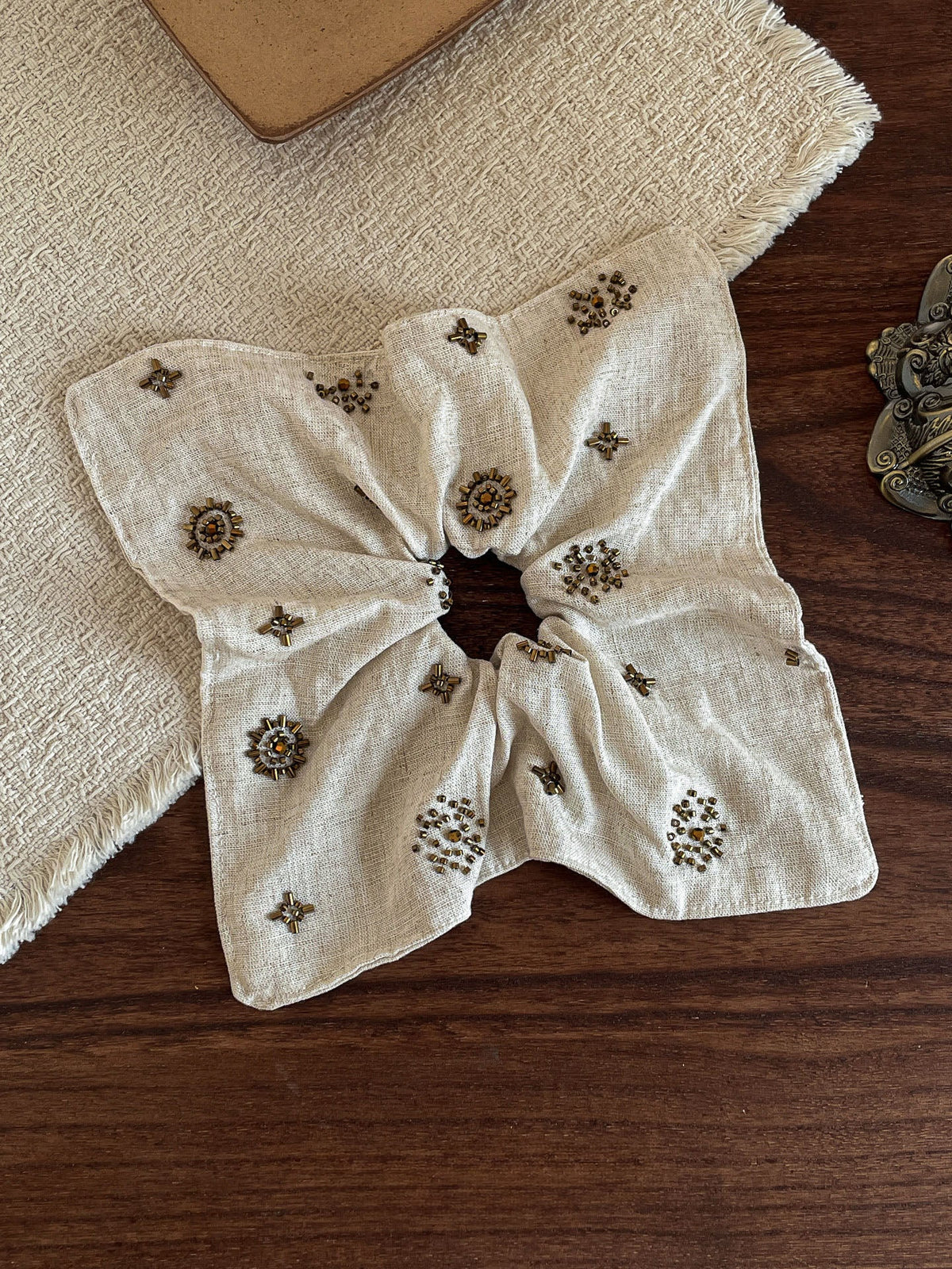 Beaded Scrunchie