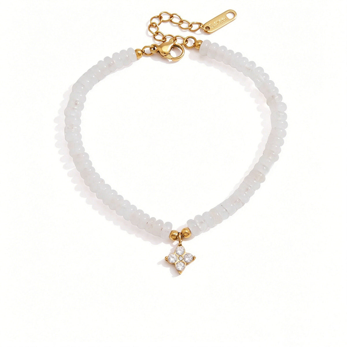 Beaded Charms Gemstone Bracelet