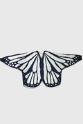 Butterfly Wing Knit Open Front Cape