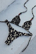 Abstract Pattern Tie Bikini Set