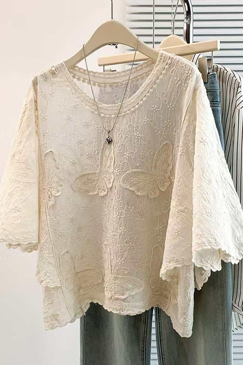 Butterfly Flutter Sleeve Cover-Up
