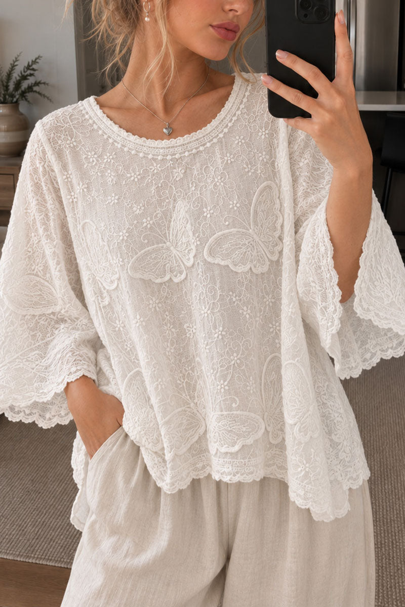 Butterfly Flutter Sleeve Cover-Up