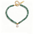 Beaded Charms Gemstone Bracelet