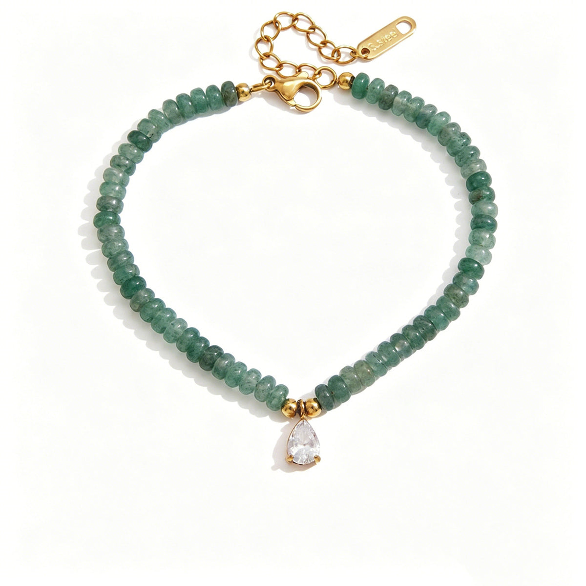 Beaded Charms Gemstone Bracelet