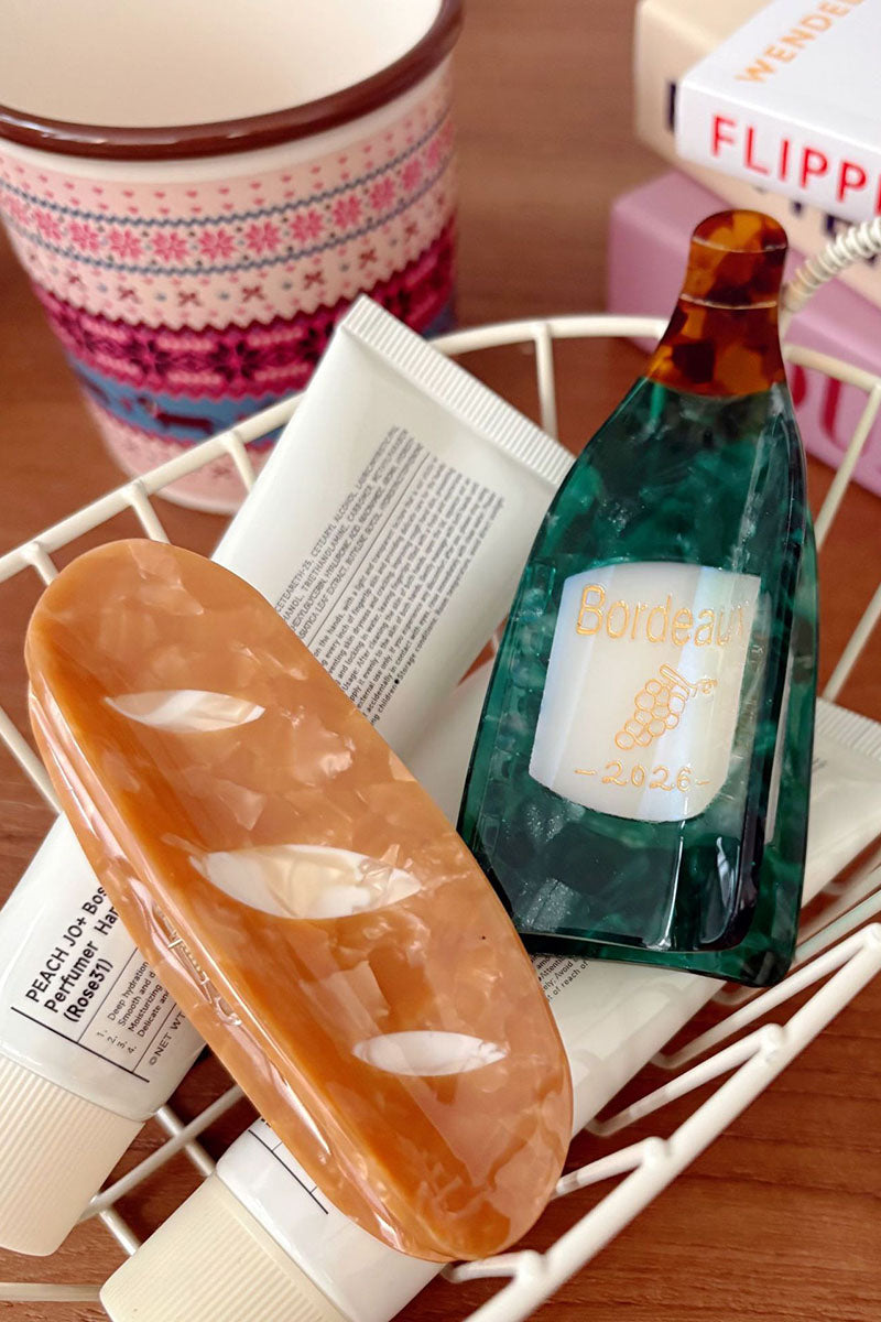 Bottle and Bread Shaped Claw Clip