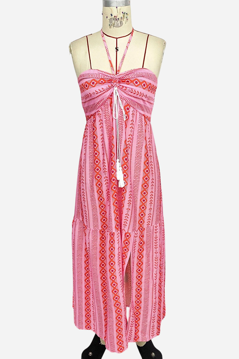 Boho Strapless Casual Dress