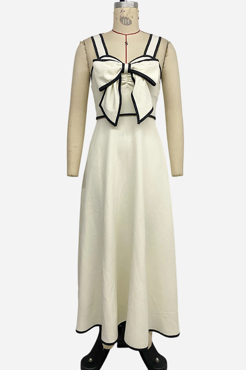 Bow Accent Casual Dress