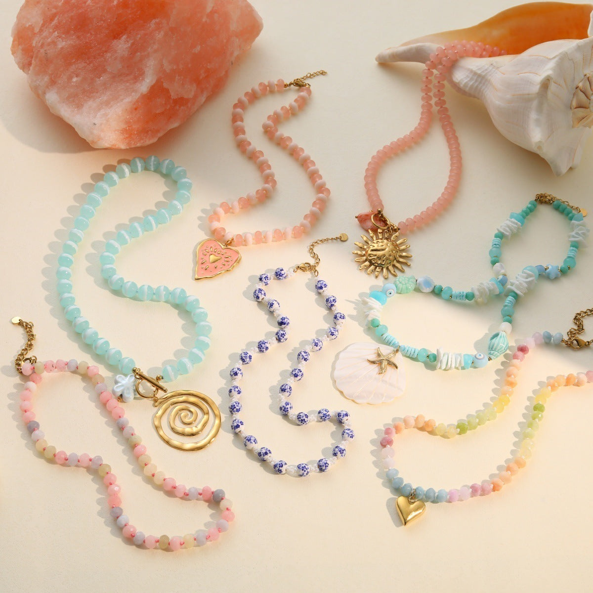 Beaded Pendant Necklace
