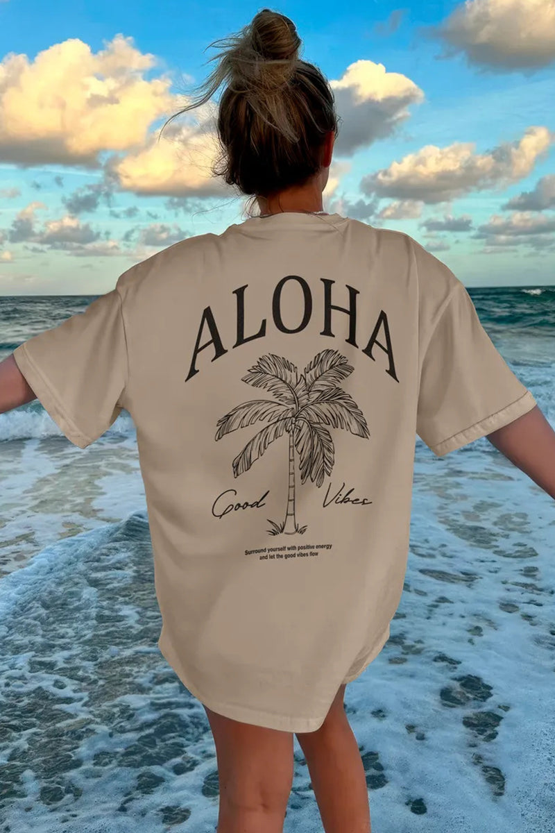 Aloha Palm Graphic T-Shirt