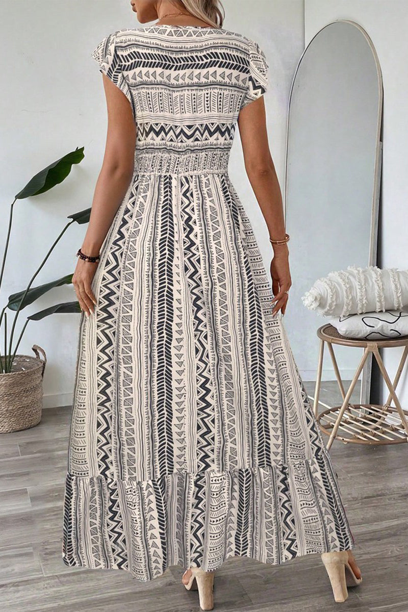 Bohemian Print Maxi Dress