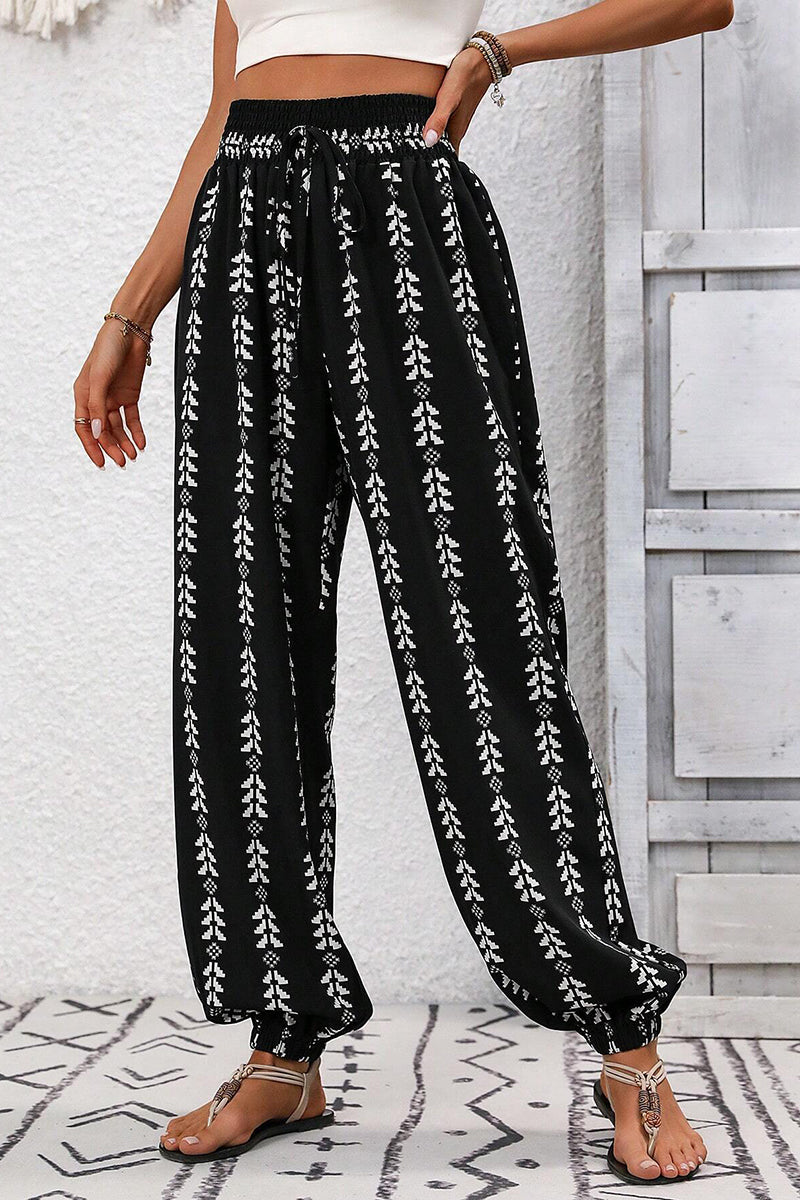 Bohemian Patterned Casual Pants