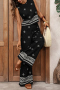 Boho Sleeveless Top and Pants Set