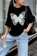 Butterfly Graphic Oversized T-Shirt