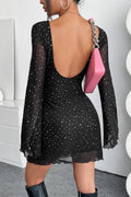 Backless Polka Dot Casual Dress