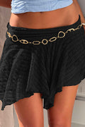 Asymmetrical Lace Mini Skirt