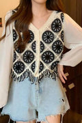Boho Fringe Crochet Sweater Vest