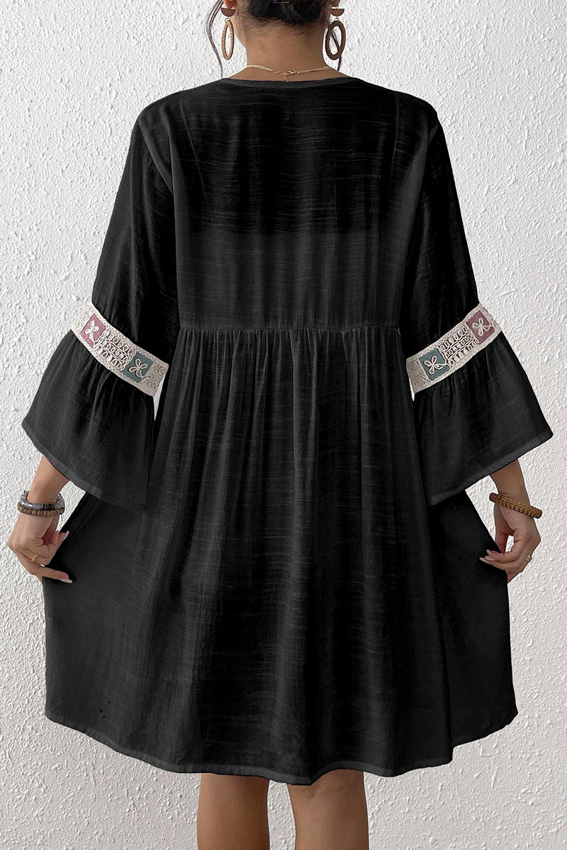Bohemian Tie-Waist Kimono Cover-Up