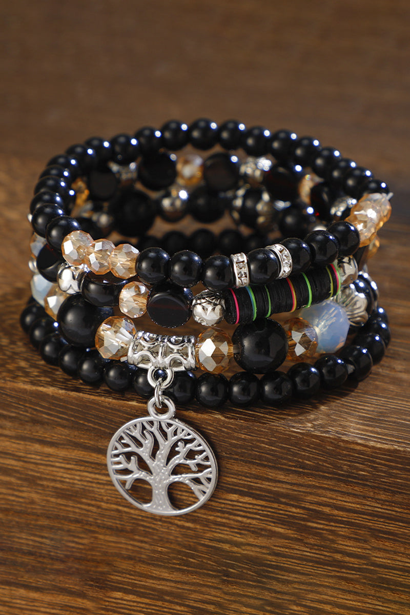 Beaded Tree Charm Bracelet