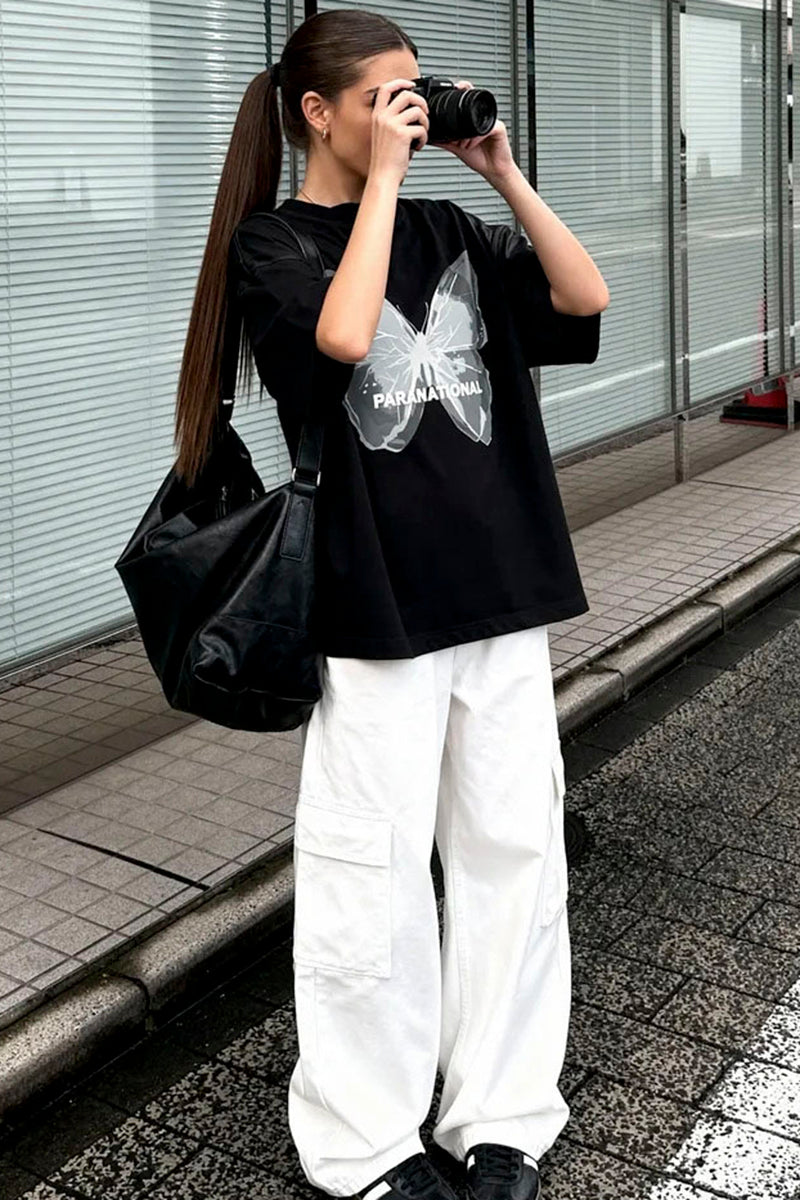 Butterfly Graphic Oversized T-Shirt