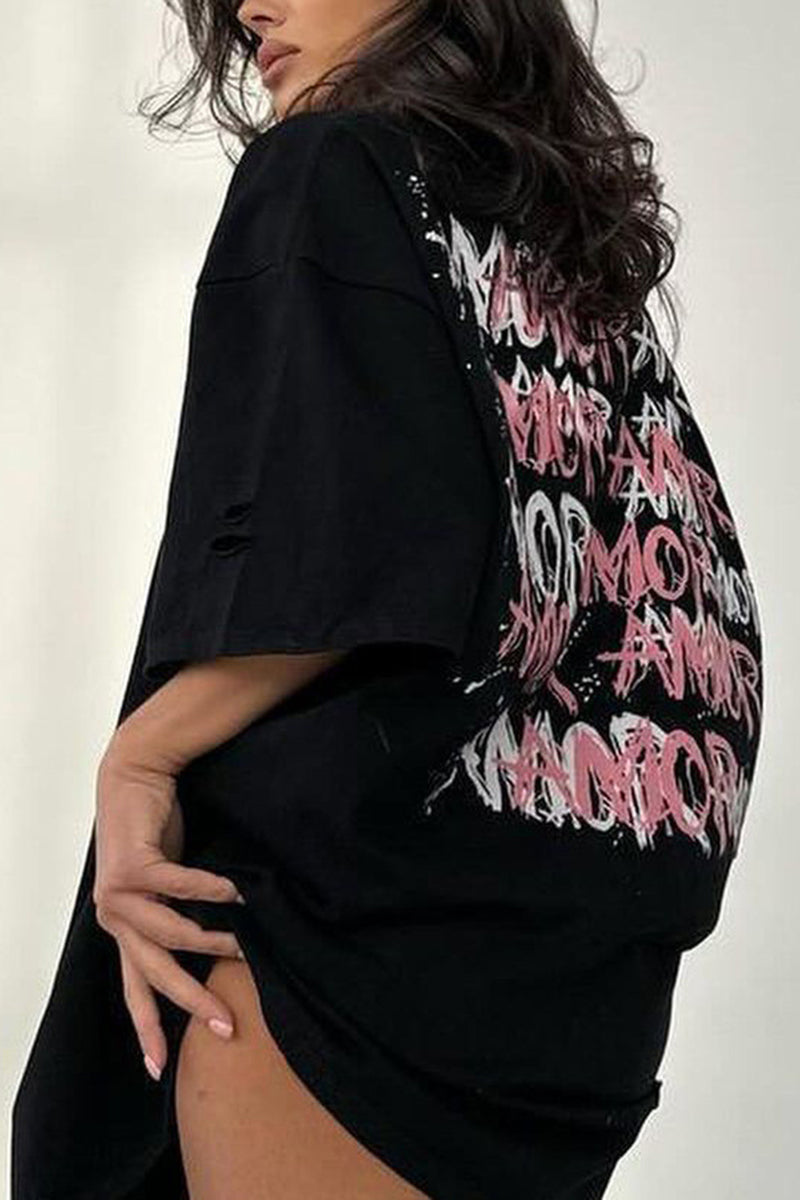 Amor Graphic Oversized T-Shirt