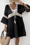 Bohemian Tie-Waist Kimono Cover-Up