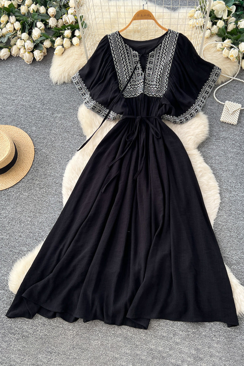 Bohemian Print Casual Dress