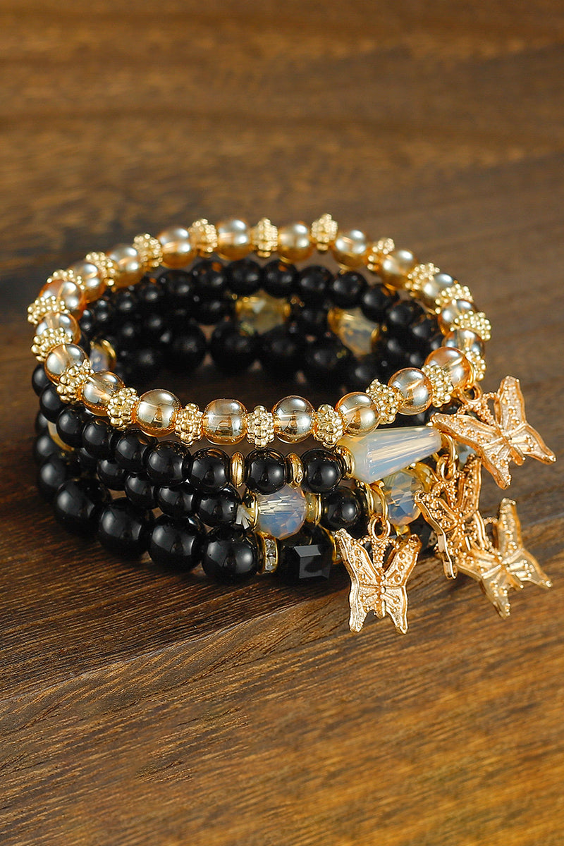 Butterfly Charm Beaded Bracelet