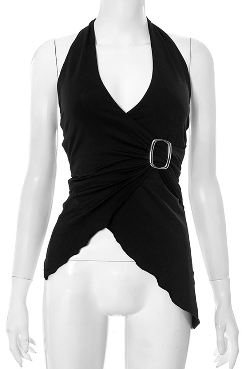 Asymmetric Wrap Tank with Buckle