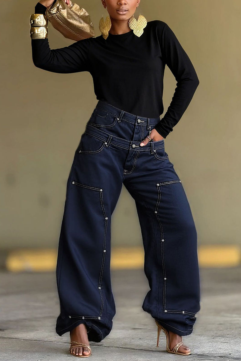 Bold Statement Straight Leg Jeans
