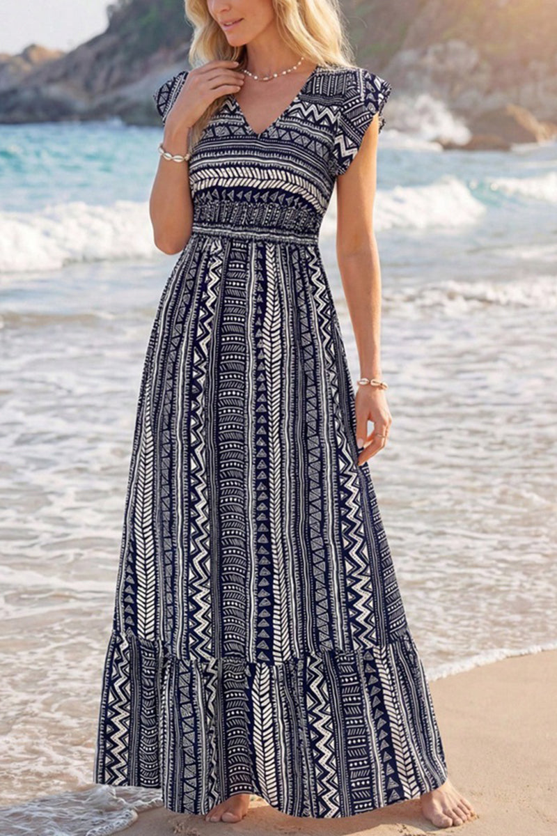 Bohemian Print Maxi Dress