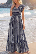 Bohemian Print Maxi Dress