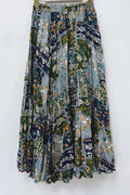 Bohemian Print Midi Skirt