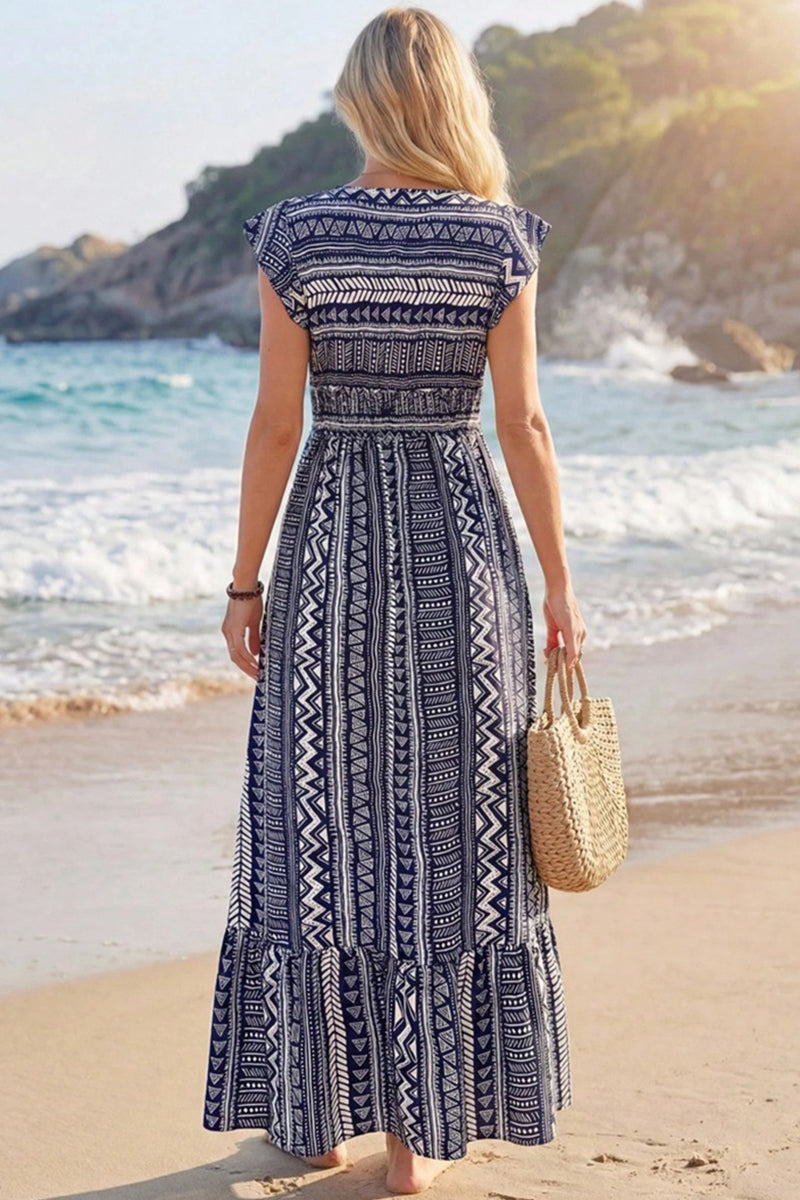 Bohemian Print Maxi Dress