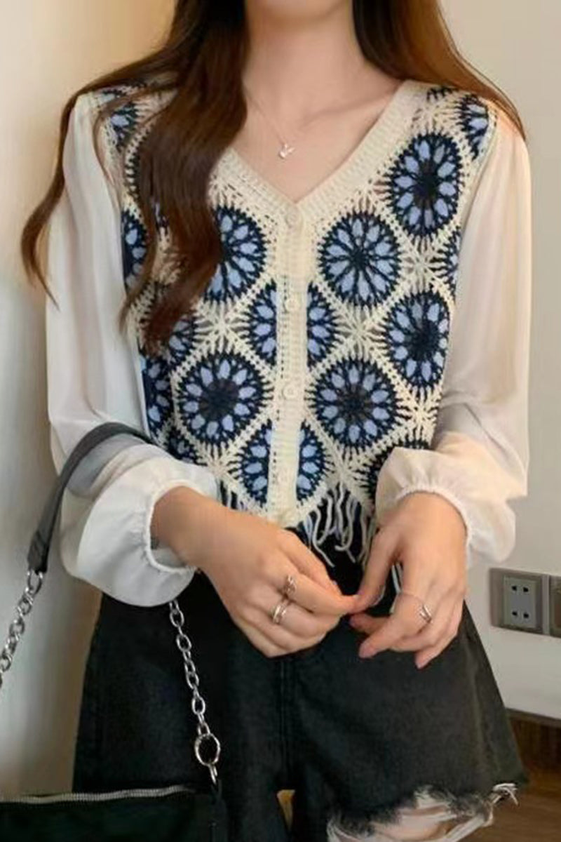 Boho Fringe Crochet Sweater Vest